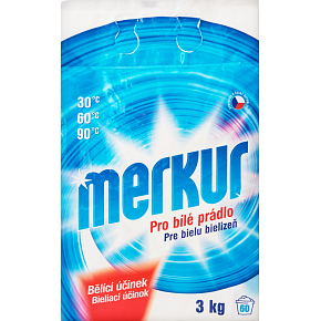 Merkur laundry powder white power, 3 kg