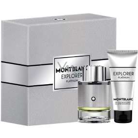 Montblanc Explorer Platinum eau de parfum 60 ml + shower gel 100 ml, gift set for men