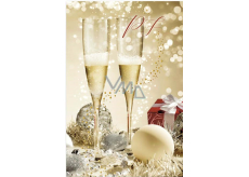 Ditipo Christmas wishes PF Glasses and champagne 120 x 180 mm