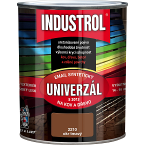 Industrol S2013 universal gloss top coat for metal and wood, 2210 dark shade, 750 ml