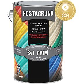 Hostagrund Prim 3v1 S2177 base and top coat for metal, 0530 green, 4 l