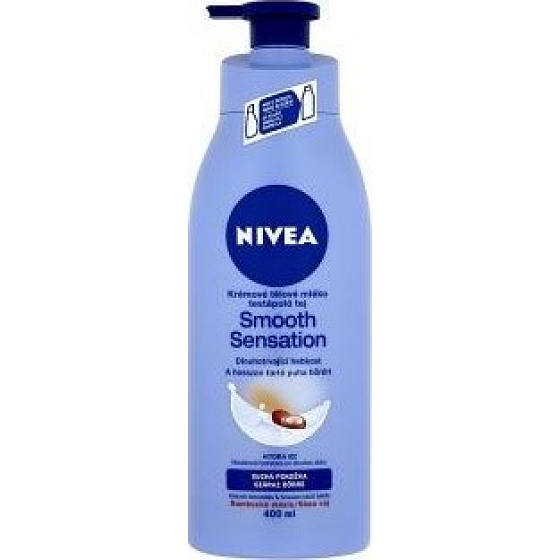 Nivea Smooth Milk Cream Body Lotion for dry skin with pump 400 ml
