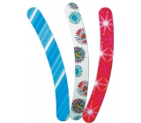 Abella Curved Colorful Nail File 17 cm Various Designs and Colors 1 piece EMP-8