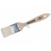 Spokar Flat masquerade, wooden handle, bleached bristle, 21 x 3.5 cm.