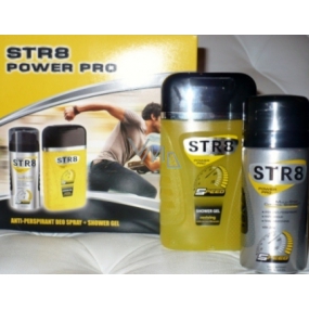 Str8 Power Pro Speed 150 ml deodorant spray + 250 ml shower gel, cosmetic set