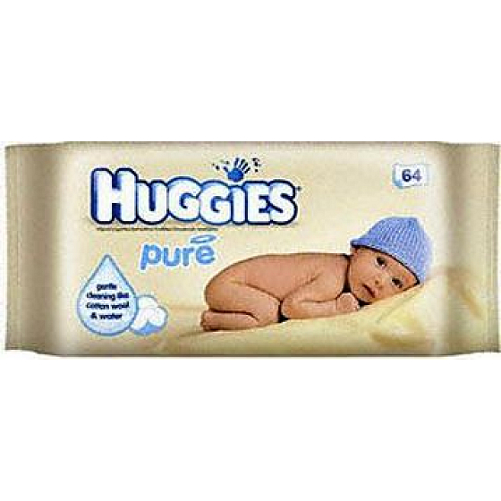 Huggies Pure Wet wipes 64 pieces