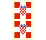 Arch tattoo decals on face and body Croatia flag 1 motif