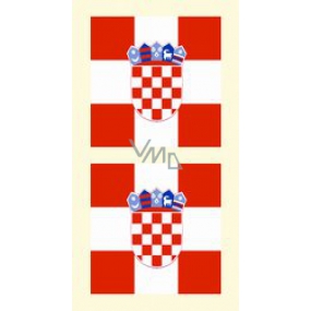 Arch tattoo decals on face and body Croatia flag 1 motif
