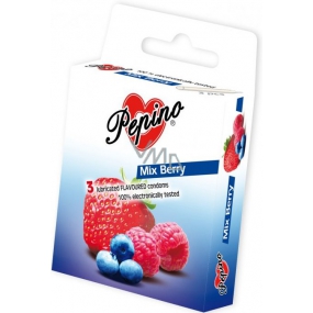 Pepino Mix Berry natural latex condom 3 pieces
