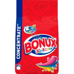 Bonux Color 3in1 washing powder for colored laundry 80 doses of 6 kg