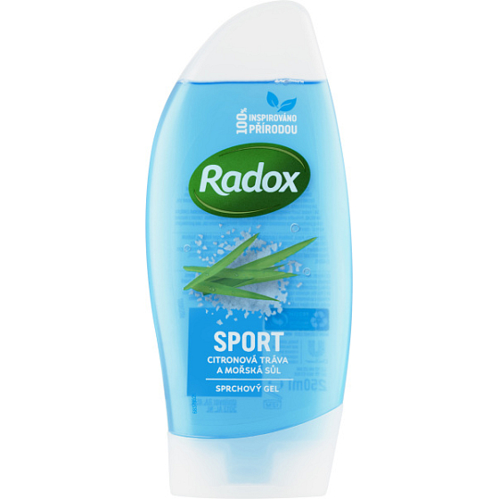 Radox Sport Lemongrass and sea salt shower gel 250 ml