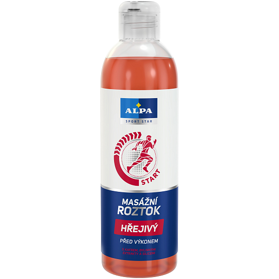 Alpa Sport Start Start before exercise Warm massage solution with camphor, herbal extracts and essential oils 250 ml