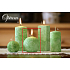 Lima Marble Opium scented candle green sphere 80 mm 1 piece