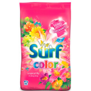 Surf Color Tropical Lily & Ylang Ylang powder with fabric softeners for washing colored laundry 20 doses of 1.4 kg