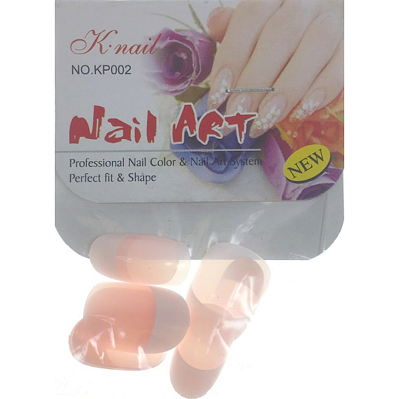 Natural Art Nails artificial nails rounded french manicure pink 10 pieces 806