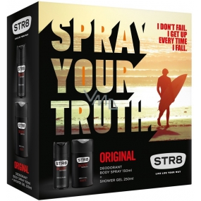 Str8 Original 150 ml deodorant spray + 250 ml shower gel, cosmetic set