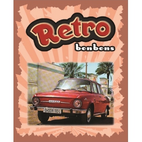 Bohemia Gifts Retro Škoda 110 L candies with menthol flavor in a box of 30 g