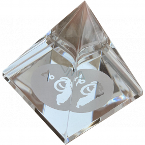 Glass Pyramid clear, Capricorn zodiac sign