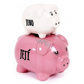 Albi Treasure chest Piggy exclusive His Her piglets pink Size: 18 x 14 x 10 cm