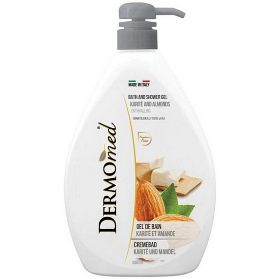Dermomed Karite & Almond shower gel dispenser 1000 ml