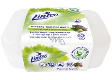 Linteo Satin moistened toilet paper with oak bark box of 60 pieces