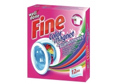 Well Done Fine Color Magnet & Stain Remover Washing Wipes for absorbing color and removing stains 12 pieces