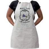 Bohemia Gifts Kitchen apron with Mama hotel print, length 75 cm