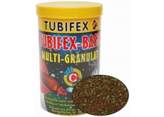 Tubifex Basic Multi Granulat full food for aquarium fish that stay at the bottom of the aquarium 125 ml