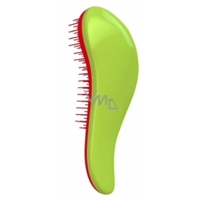 Dtangler Detangling Brush Brush for easy combing of hair 18.5 cm Green-Red