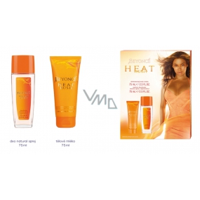 Beyoncé Heat Rush perfumed deodorant glass 75 ml + body lotion 75 ml gift set for women