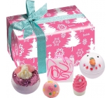 Bomb Cosmetics Dreaming of a Pink Christmas Ballistik 2x160 g + block 50 g + ball 30 g + soap 100 g, cosmetic set