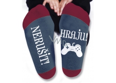 Nekupto Family Gifts with Humor Socks Don't disturb playing, size 43-46