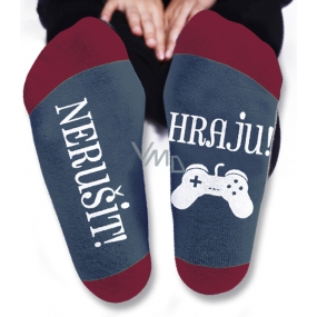 Nekupto Family gifts with humor Socks Do not disturb I play, size 43-46