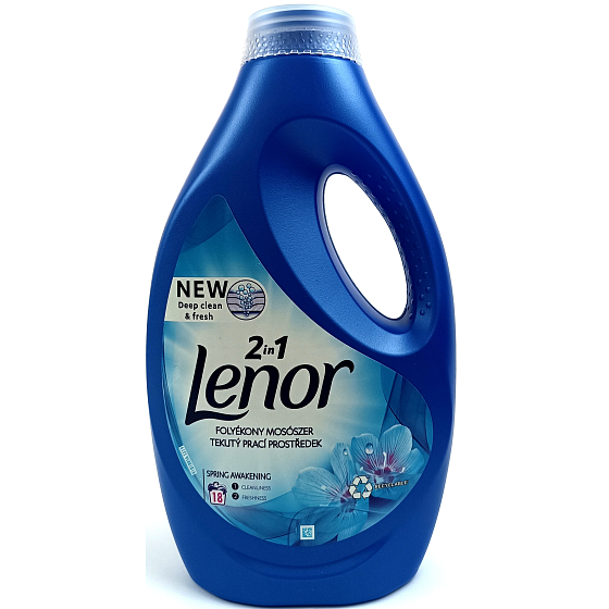 Lenor 2in1 Spring Awakening scent of spring flowers, patchouli, and cedar liquid laundry detergent for white clothes 18 washes 990 ml