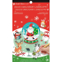 Stickers and Coloring Christmas Santa 14 x 23 cm