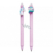 Colorino Rubber pen Unicorn purple, blue refill 0.5 mm 1 piece