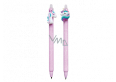 Colorino Rubber pen Unicorn purple, blue refill 0.5 mm 1 piece