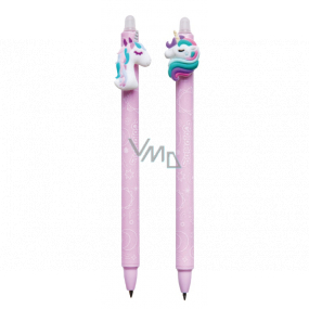 Colorino Rubber pen Unicorn purple, blue refill 0.5 mm 1 piece