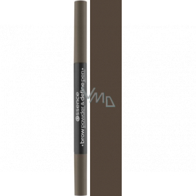 Essence Brow Powder & Define Pen eyebrow pen 03 Cool Dark Brown 0.4 g