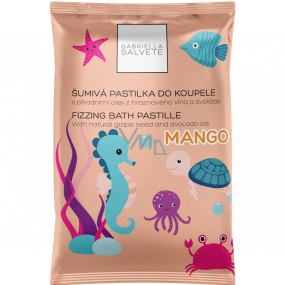 Gabriella Salvete Fizzing Bath Pastille Mango sparkling bath lozenge 40 g