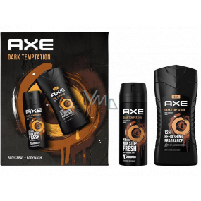 Ax Dark Temptation deodorant spray 150 ml + 3 in 1 shower gel 250 ml, cosmetic set for men