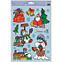 Window film without adhesive with glitter Merry Christmas gift bag 30 x 20 cm