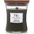 WoodWick Frasier Fir scented candle with wooden wick and lid glass medium 275 g