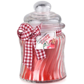 Emocio Spiced Apple scented candle glass with glass lid 76 x 125 mm 485 g