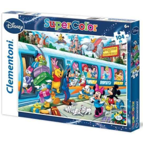 Clementoni SuperColor Puzzle Disney Train 104 pieces, recommended age 6+
