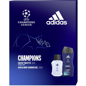 Adidas UEFA Champions League Edition VIII Eau de Toilette 50 ml + Shower Gel 250 ml, gift set for men