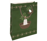Nekupto Gift paper bag 14 x 11 x 6,5 cm Christmas candle in a nut