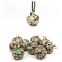 Jasper Dalmatian Apple of Knowledge pendant, natural stone 2,7 x 15 mm, stone of positive energy