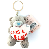 Me to You Teddy bear with heart Hug and Kisses plush keyring 10 cm