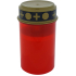 Admit Cemetery candle red with LED light and timer 12 x 6,5 cm